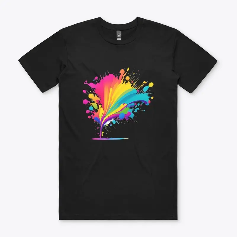 Mans t shirt with colorfull design